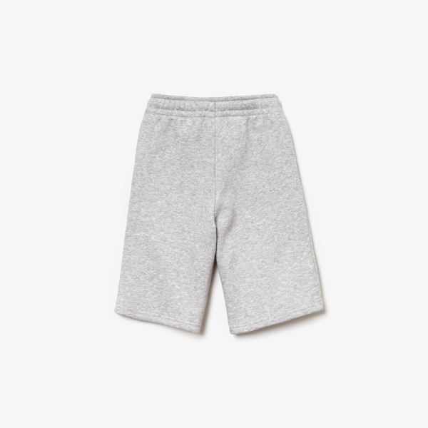 Lacoste SPORT Tennis Cotton Fleece Shorts - Kraťasy Dětské Šedé | CZ-aUptW6